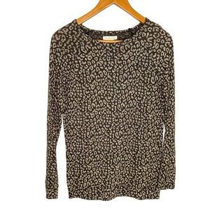 Obey Propaganda Leopard Print Pullover Lightweight